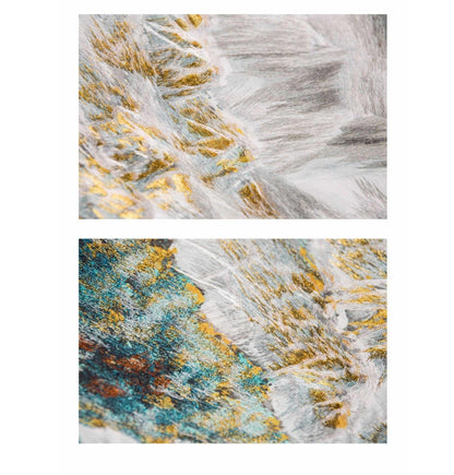 Decorative Art-Black mountains and flying birds-海智集-