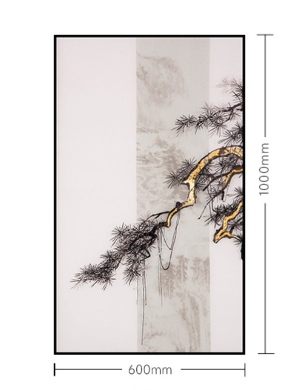 Decorative Art-Mountain stream pine-海智集-