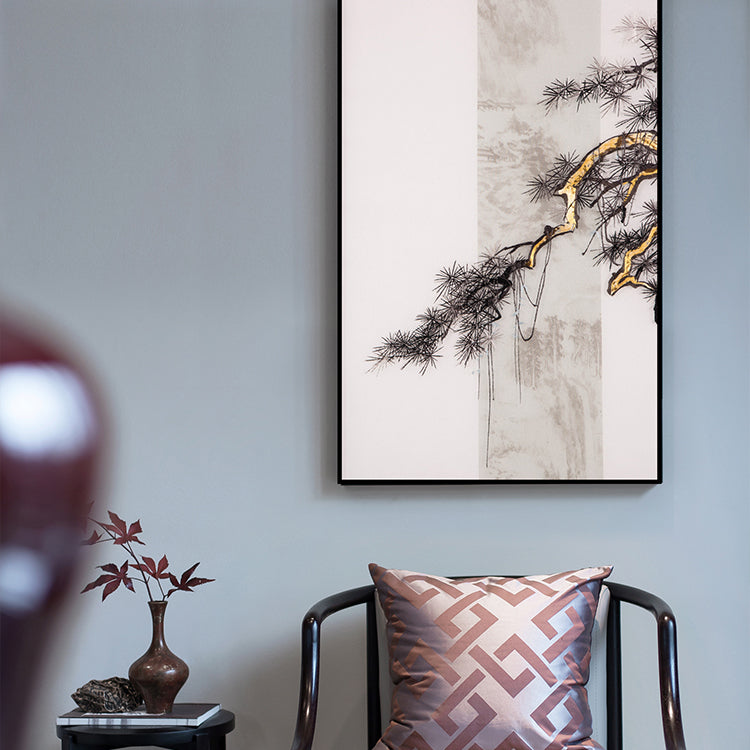 Decorative Art-Mountain stream pine-海智集-