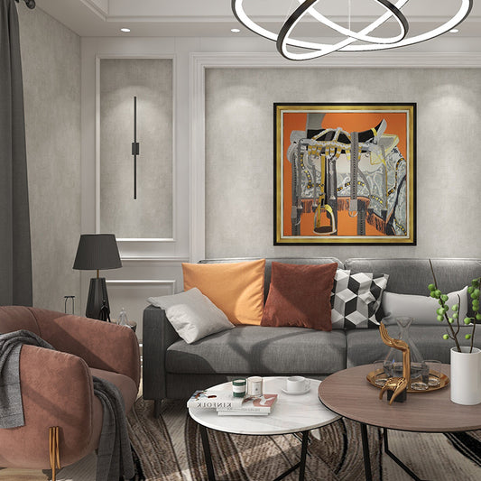 Commercial Suzhou Full Embroidery — framed, simulated silk, soft luster. Dual craftsmanship. Wholesale for decor firms, commercial use; home use too. Art decor for hotels, offices, residences.GorgeousSaddle-海智集-