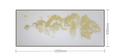 Commercial Suzhou Full Embroidery — framed, simulated silk, soft luster. Dual craftsmanship. Wholesale for decor firms, commercial use; home use too. Art decor for hotels, offices, residences.GorgeousRecords of Mountains and RiversIII-海智集-
