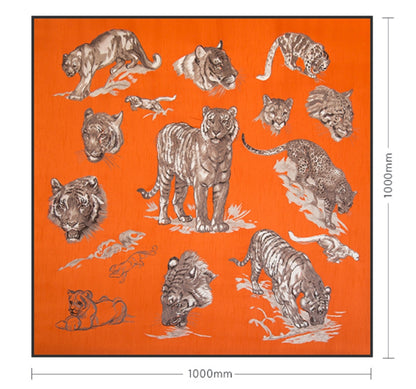 Commercial Suzhou Full Embroidery — framed, simulated silk, soft luster. Dual craftsmanship. Wholesale for decor firms, commercial use; home use too. Art decor for hotels, offices, residences.GorgeousTiger's Roar II-海智集-