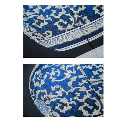 Commercial Suzhou Full Embroidery — framed, simulated silk, soft luster. Dual craftsmanship. Wholesale for decor firms, commercial use; home use too. Art decor for hotels, offices, residences.GorgeousInk - wash Blue - and - WhiteⅡ-海智集-