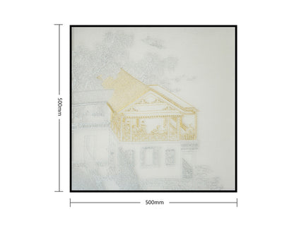 Bulk Order for Suzhou 3D Full-Embroidery Wall Art Featuring core 3D full-embroidery, high-quality materials & commercial standards. Ideal for hotel chains, enterprise groups, etc., for unified interior upgrades.Pavilion Three of Pavilions and Towers-海智集-