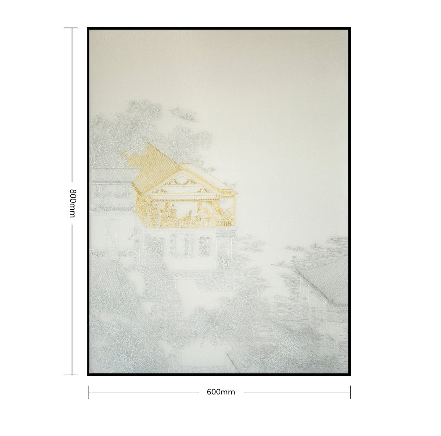 Bulk Order for Suzhou 3D Full-Embroidery Wall Art Featuring core 3D full-embroidery, high-quality materials & commercial standards. Ideal for hotel chains, enterprise groups, etc., for unified interior upgrades.Attic Two of Pavilions and Towers-海智集-
