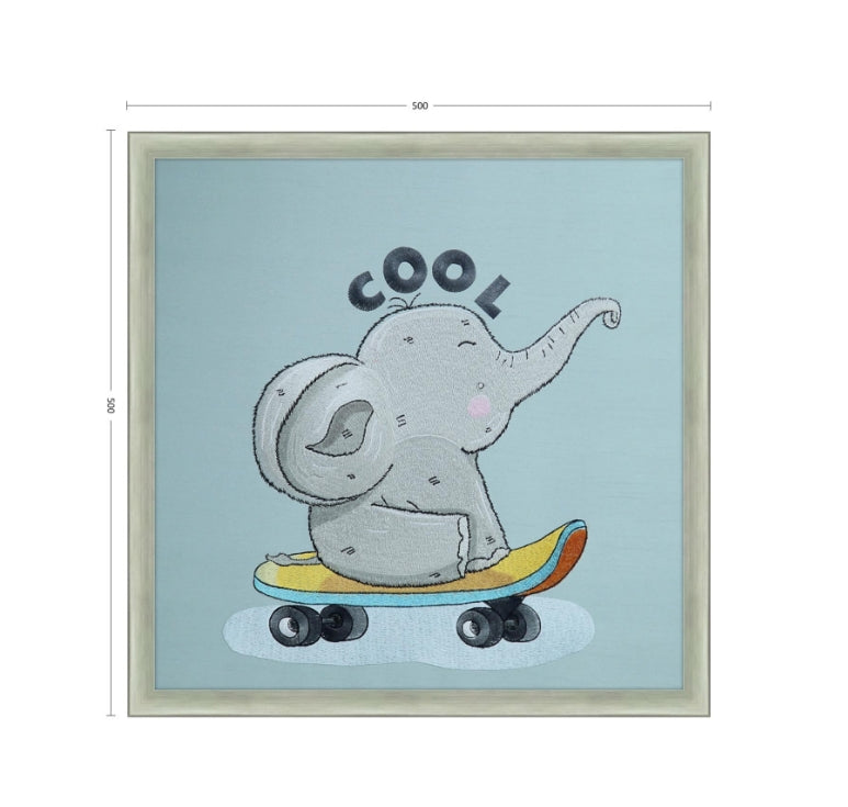 Bulk Order for Suzhou 3D Full-Embroidery Wall Art Featuring core 3D full-embroidery, high-quality materials & commercial standards. Ideal for hotel chains, enterprise groups, etc., for unified interior upgradesCool Elephant-海智集-