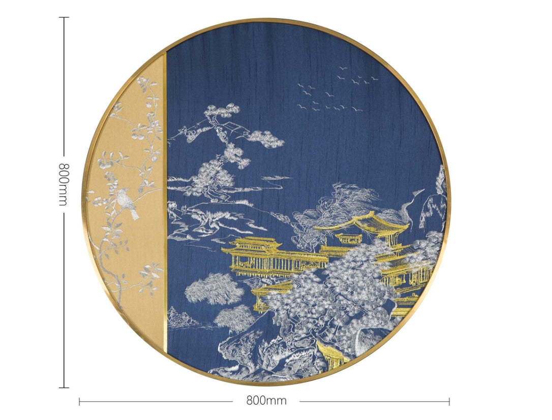 Bulk Order for Suzhou 3D Full-Embroidery Wall Art Featuring core 3D full-embroidery, high-quality materials & commercial standards. Ideal for hotel chains, enterprise groups, etc., for unified interior upgradesRaceSnow - bound Penglai Two-海智集-