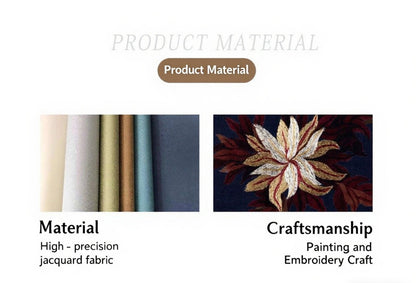 High-End Customizable Painted & Embroidered Jacquard Screen – B2B Wholesale for Commercial Spaces & Project ProcurementNoble Orchids and Graceful Trees-海智集-