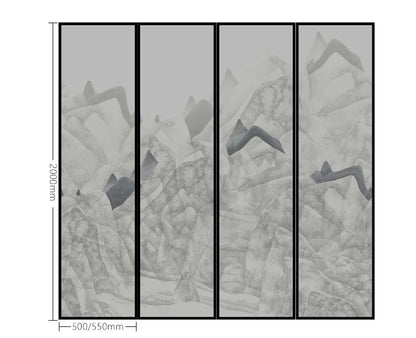 High-End Customizable Painted & Embroidered Jacquard Screen – B2B Wholesale for Commercial Spaces & Project Procurement.Mist - Shrouded Landscapes-海智集-