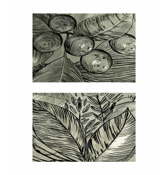 High-End Embroidery Decorative Painting - Suzhou Embroidery with Silk Full-Embroidery Craftsmanship | Commercial Space Soft Decoration Wall Hanging | Bulk Purchases Available with Customizable Patterns and Sizes.Layered Leaf Shadows-海智集-