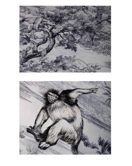 High-End Embroidery Decorative Painting - Suzhou Embroidery with Silk Full-Embroidery Craftsmanship | Commercial Space Soft Decoration Wall Hanging | Bulk Purchases Available with Customizable Patterns and Sizes.Jungle Adventure-海智集-