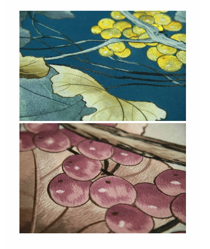 High-End Embroidery Decorative Painting - Suzhou Embroidery with Silk Full-Embroidery Craftsmanship | Commercial Space Soft Decoration Wall Hanging | Bulk Purchases Available with Customizable Patterns and Sizes.Slowly Growing Green Vine-海智集-