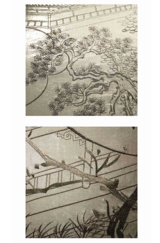 High-End Embroidery Decorative Painting - Suzhou Embroidery with Silk Full-Embroidery Craftsmanship | Commercial Space Soft Decoration Wall Hanging | Bulk Purchases Available with Customizable Patterns and Sizes.A Secluded Path Through Bamboo-海智集-