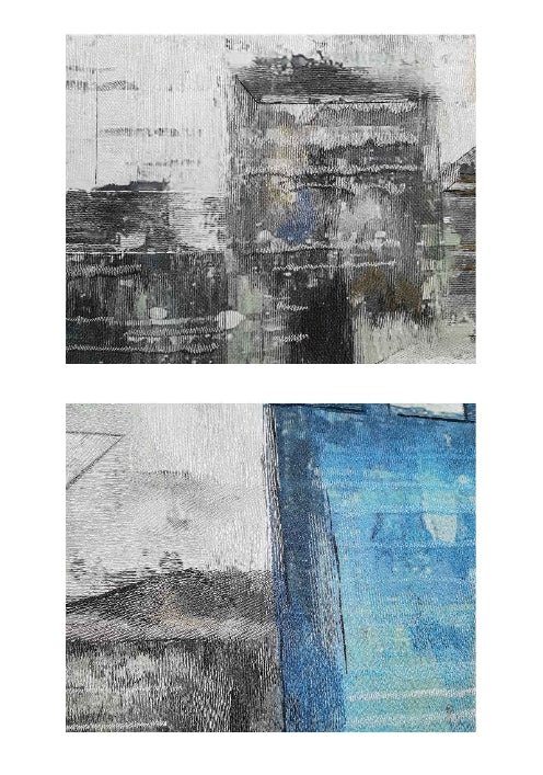 High-End Embroidery Decorative Painting - Suzhou Embroidery with Silk Full-Embroidery Craftsmanship | Commercial Space Soft Decoration Wall Hanging | Bulk Purchases Available with Customizable Patterns and Sizes.Modern Metropolis-海智集-
