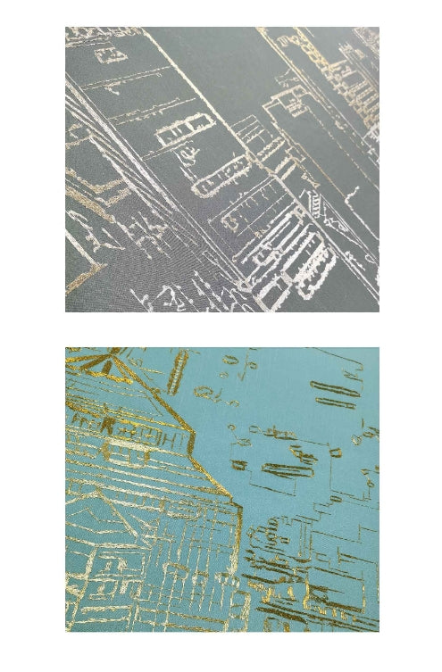 High-End Embroidery Decorative Painting - Suzhou Embroidery with Silk Full-Embroidery Craftsmanship | Commercial Space Soft Decoration Wall Hanging | Bulk Purchases Available with Customizable Patterns and Sizes.Lights Just Lit at Dusk-海智集-