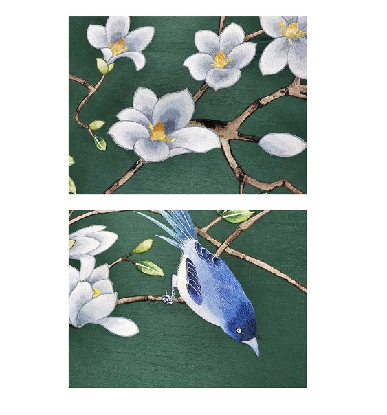 High-End Embroidery Decorative Painting - Suzhou Embroidery with Silk Full-Embroidery Craftsmanship | Commercial Space Soft Decoration Wall Hanging | Bulk Purchases Available with Customizable Patterns and Sizes.Jade Years of Youth-海智集-