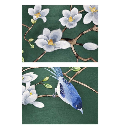 High-End Embroidery Decorative Painting - Suzhou Embroidery with Silk Full-Embroidery Craftsmanship | Commercial Space Soft Decoration Wall Hanging | Bulk Purchases Available with Customizable Patterns and Sizes.Jade Years of Youth-海智集-