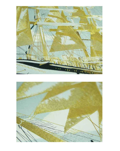High-End Embroidery Decorative Painting - Suzhou Embroidery with Silk Full-Embroidery Craftsmanship | Commercial Space Soft Decoration Wall Hanging | Bulk Purchases Available with Customizable Patterns and Sizes.Smooth Sailing-海智集-