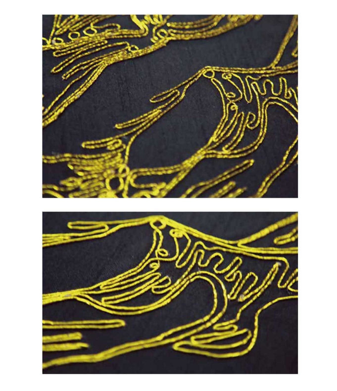 High-End Embroidery Decorative Painting - Suzhou Embroidery with Silk Full-Embroidery Craftsmanship | Commercial Space Soft Decoration Wall Hanging | Bulk Purchases Available with Customizable Patterns and Sizes.Fortune, Prosperity, Longevity, and Joy-海智集-