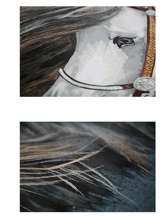 High-End Embroidery Decorative Painting - Suzhou Embroidery with Silk Full-Embroidery Craftsmanship | Commercial Space Soft Decoration Wall Hanging | Bulk Purchases Available with Customizable Patterns and Sizes.Prince Charming-海智集-