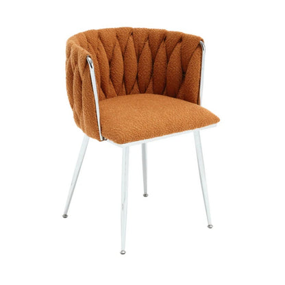 COOLMORE Leisure Dining Chairs Accent Chair Velvet Accent Lounge Chair With Metal Feet 2PC/SET-海智集-Default-