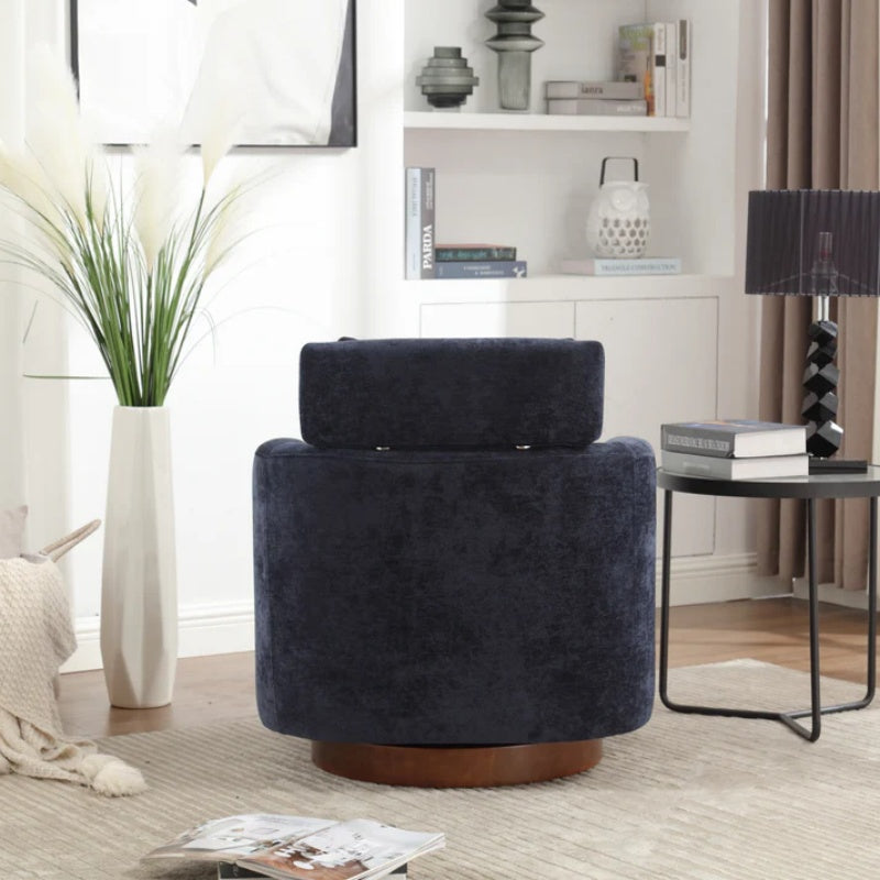 COOLMORE 360 degree rotation design, multi-gear adjustment backrest, soft and comfortable chenille fabric, ergonomic design of the living room chair-海智集-Default-