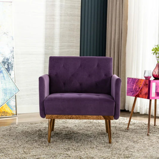 COOLMORE Accent Chair ,leisure single sofa with Rose Golden feet-海智集-Default-