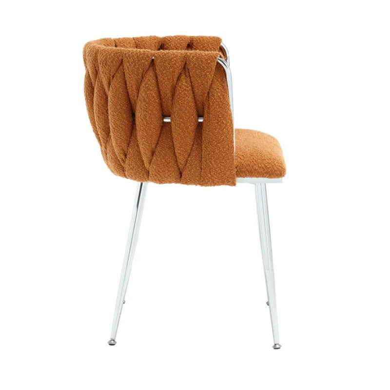 COOLMORE Leisure Dining Chairs Accent Chair Velvet Accent Lounge Chair With Metal Feet 2PC/SET-海智集-Default-