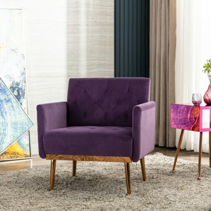 COOLMORE Accent Chair ,leisure single sofa with Rose Golden feet-海智集-Default-