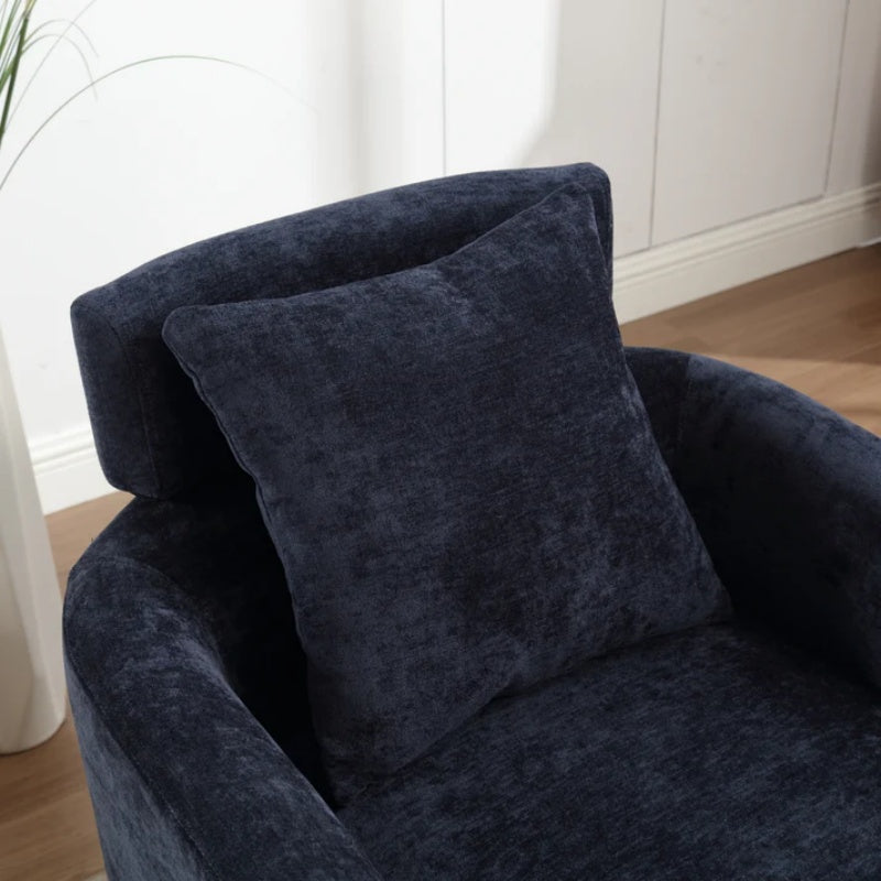 COOLMORE 360 degree rotation design, multi-gear adjustment backrest, soft and comfortable chenille fabric, ergonomic design of the living room chair-海智集-Default-