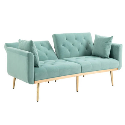 COOLMORE Velvet Sofa , Accent sofa .loveseat sofa with metal feet-海智集-Default-