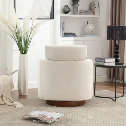 COOLMORE 360 degree rotation design, multi-gear adjustment backrest, soft and comfortable chenille fabric, ergonomic design of the living room chair-海智集-Default-
