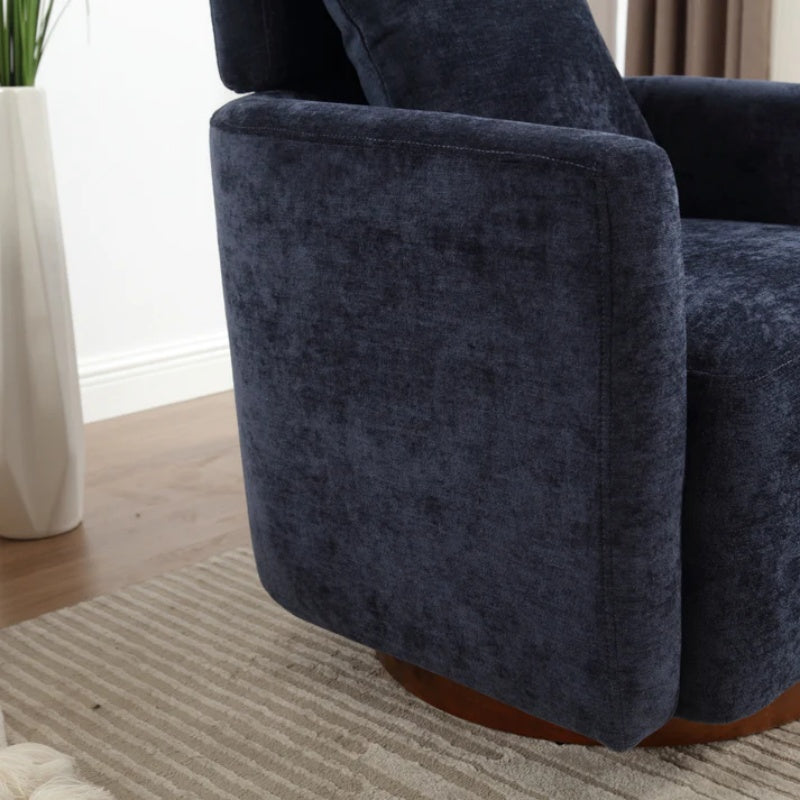 COOLMORE 360 degree rotation design, multi-gear adjustment backrest, soft and comfortable chenille fabric, ergonomic design of the living room chair-海智集-Default-