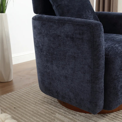 COOLMORE 360 degree rotation design, multi-gear adjustment backrest, soft and comfortable chenille fabric, ergonomic design of the living room chair-海智集-Default-