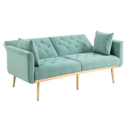 COOLMORE Velvet Sofa , Accent sofa .loveseat sofa with metal feet-海智集-Default-