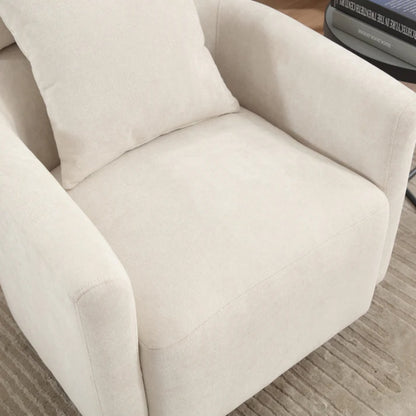 COOLMORE 360 degree rotation design, multi-gear adjustment backrest, soft and comfortable chenille fabric, ergonomic design of the living room chair-海智集-Default-