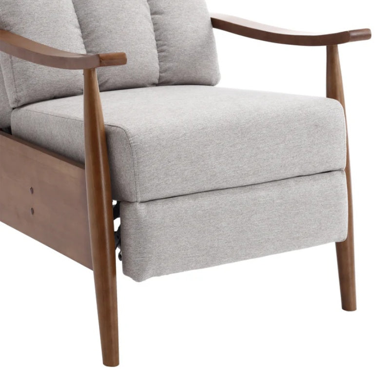 COOLMORE Wood Frame Armchair, Modern Accent Chair Lounge Chair for Living Room-海智集-Default-