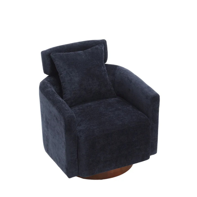 COOLMORE 360 degree rotation design, multi-gear adjustment backrest, soft and comfortable chenille fabric, ergonomic design of the living room chair-海智集-Default-