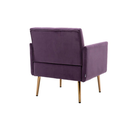 COOLMORE Accent Chair ,leisure single sofa with Rose Golden feet-海智集-Default-