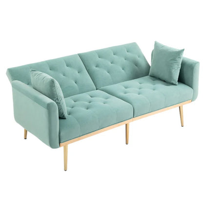COOLMORE Velvet Sofa , Accent sofa .loveseat sofa with metal feet-海智集-Default-