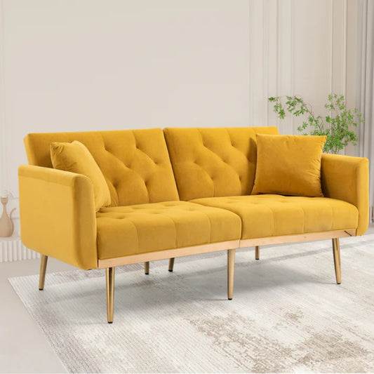 COOLMORE Velvet Sofa , Accent sofa .loveseat sofa with metal feet-海智集-Default-