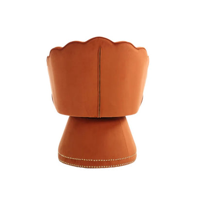 COOLMORE Swivel Barrel Chair, Comfy Round Accent Sofa Chair for Living Room, 360 Degree Swivel Barrel Club Chair, Leisure Arm Chair for Nursery, Hotel, Bedroom, Office, Lounge-海智集-Default-