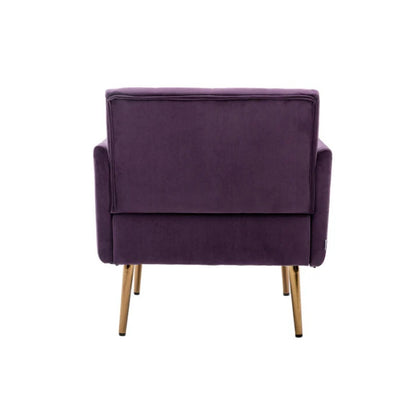 COOLMORE Accent Chair ,leisure single sofa with Rose Golden feet-海智集-Default-