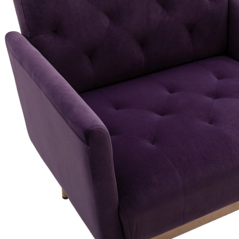 COOLMORE Accent Chair ,leisure single sofa with Rose Golden feet-海智集-Default-