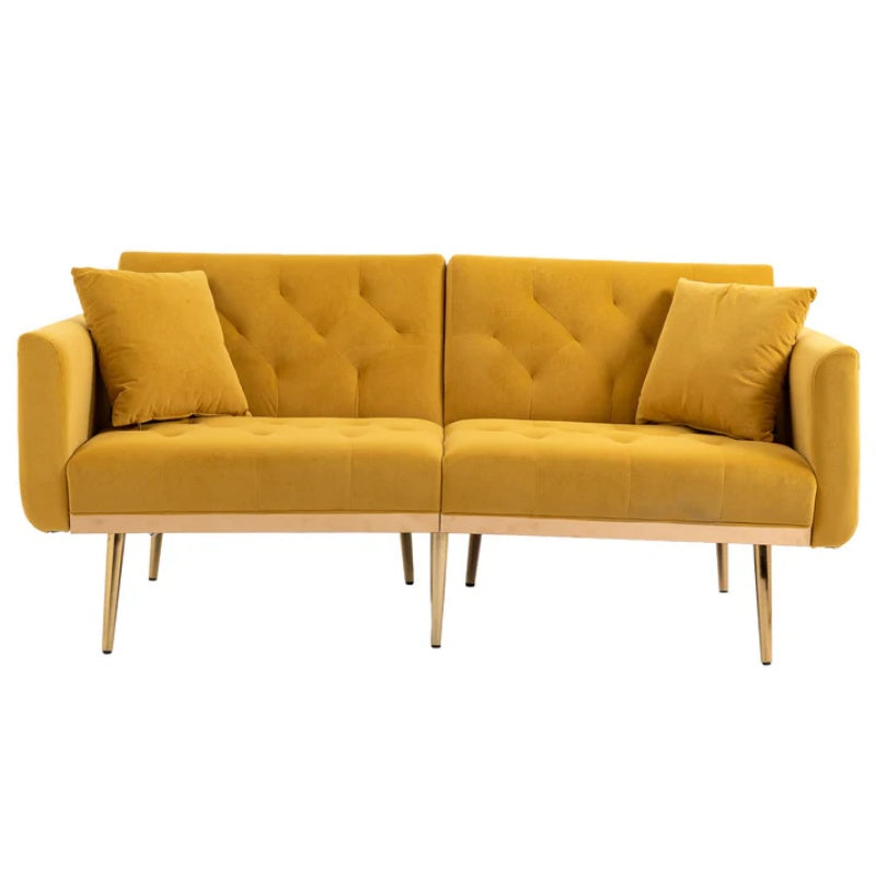 COOLMORE Velvet Sofa , Accent sofa .loveseat sofa with metal feet-海智集-Default-