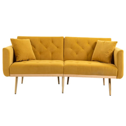 COOLMORE Velvet Sofa , Accent sofa .loveseat sofa with metal feet-海智集-Default-