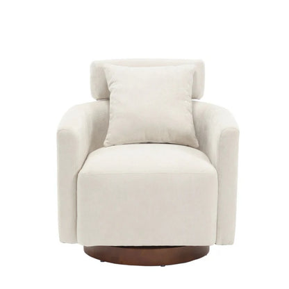 COOLMORE 360 degree rotation design, multi-gear adjustment backrest, soft and comfortable chenille fabric, ergonomic design of the living room chair-海智集-Default-