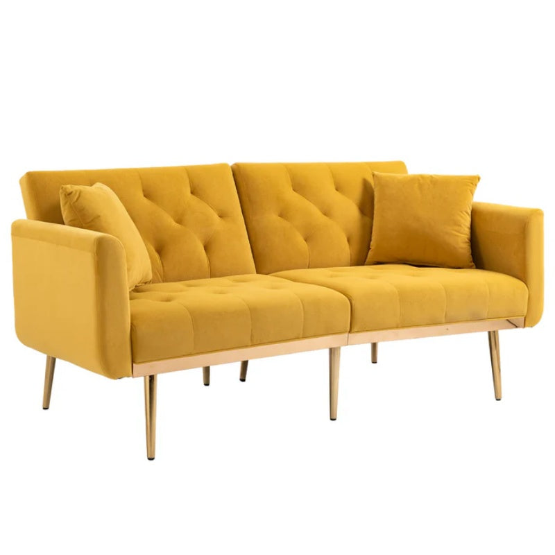 COOLMORE Velvet Sofa , Accent sofa .loveseat sofa with metal feet-海智集-Default-
