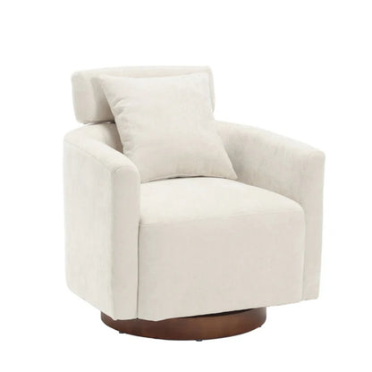 COOLMORE 360 degree rotation design, multi-gear adjustment backrest, soft and comfortable chenille fabric, ergonomic design of the living room chair-海智集-Default-