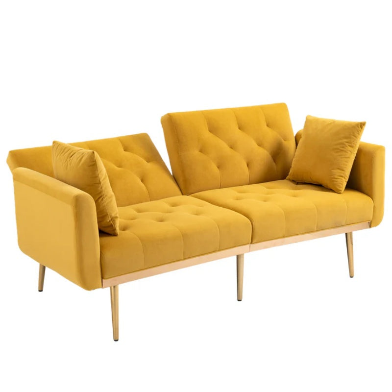 COOLMORE Velvet Sofa , Accent sofa .loveseat sofa with metal feet-海智集-Default-